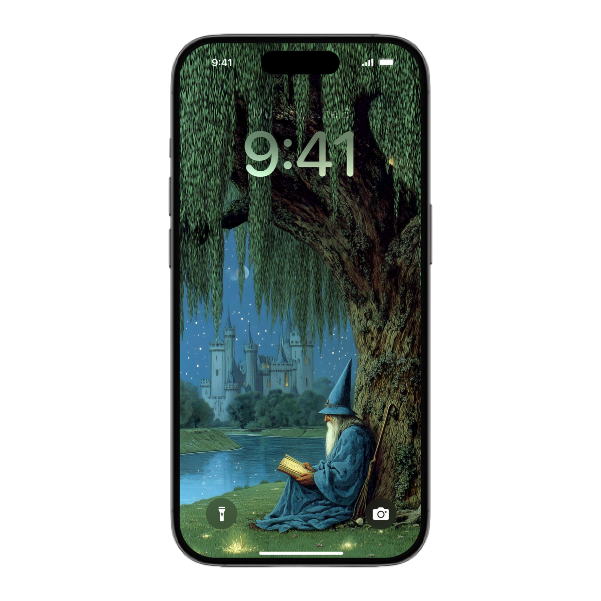 Wizard by the Lake Wallpaper