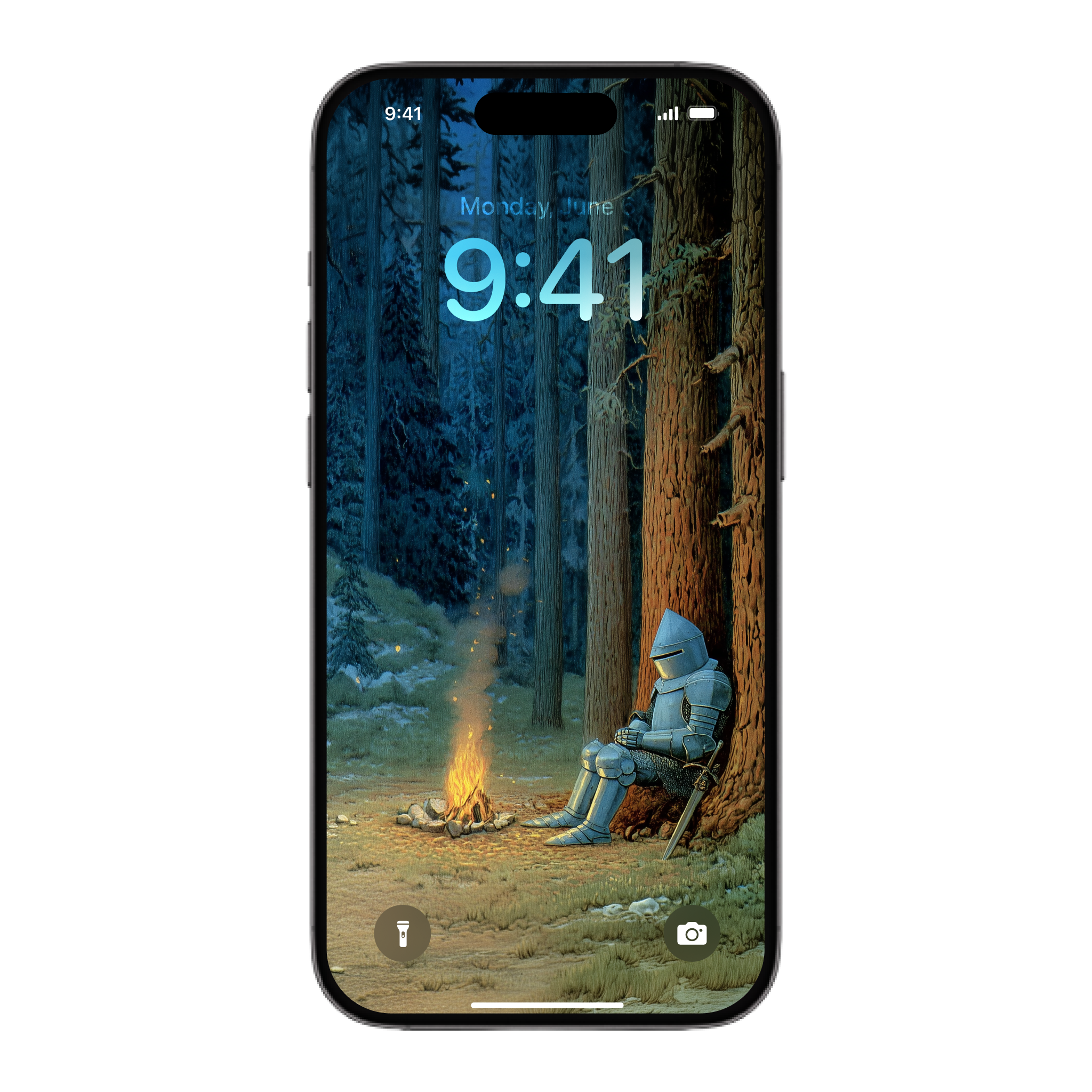 Forest Campfire Wallpaper