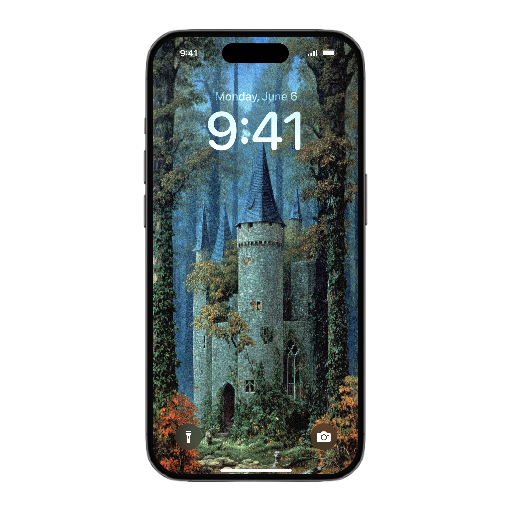 Deep Woods Castle Wallpaper