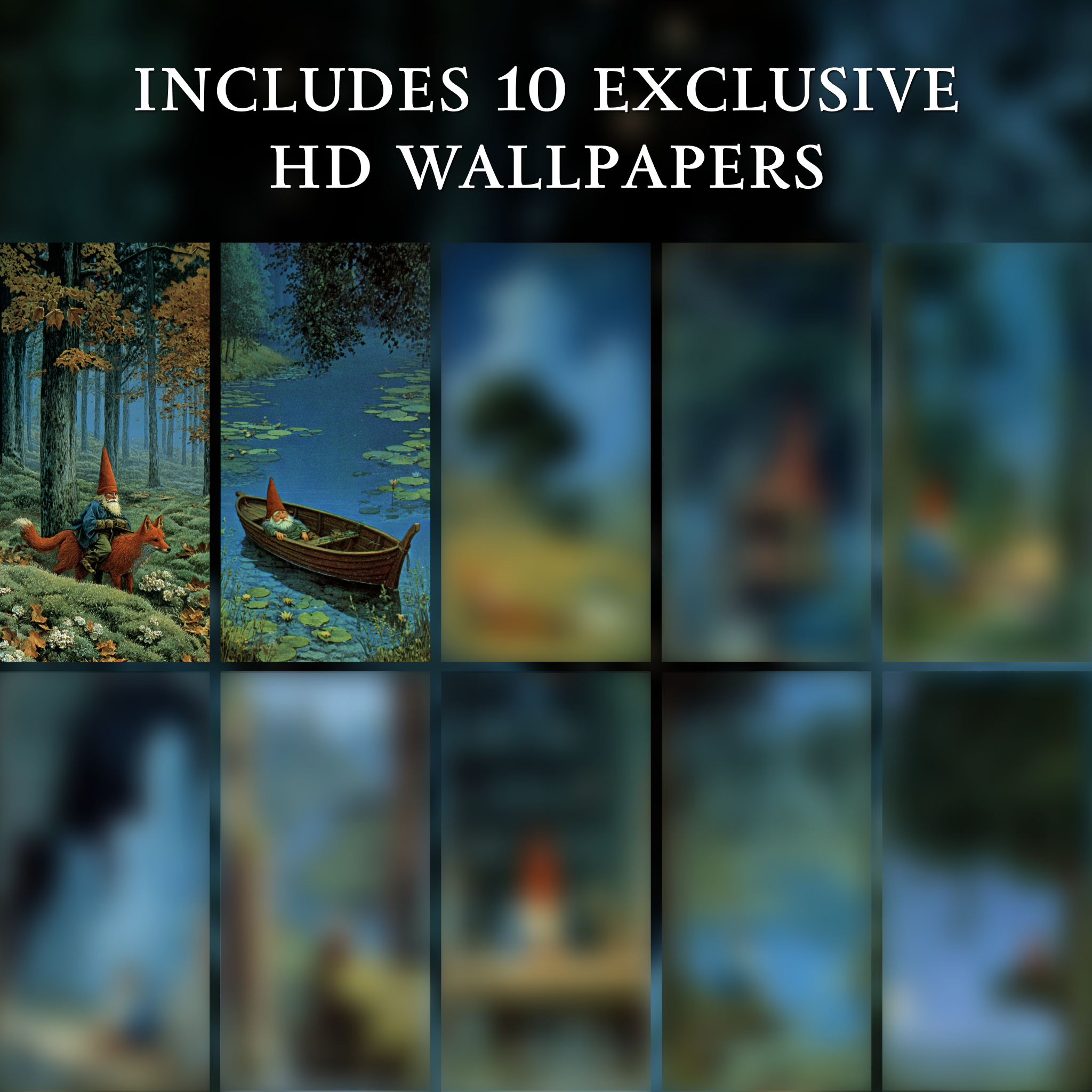 GNOMES - Wallpaper pack