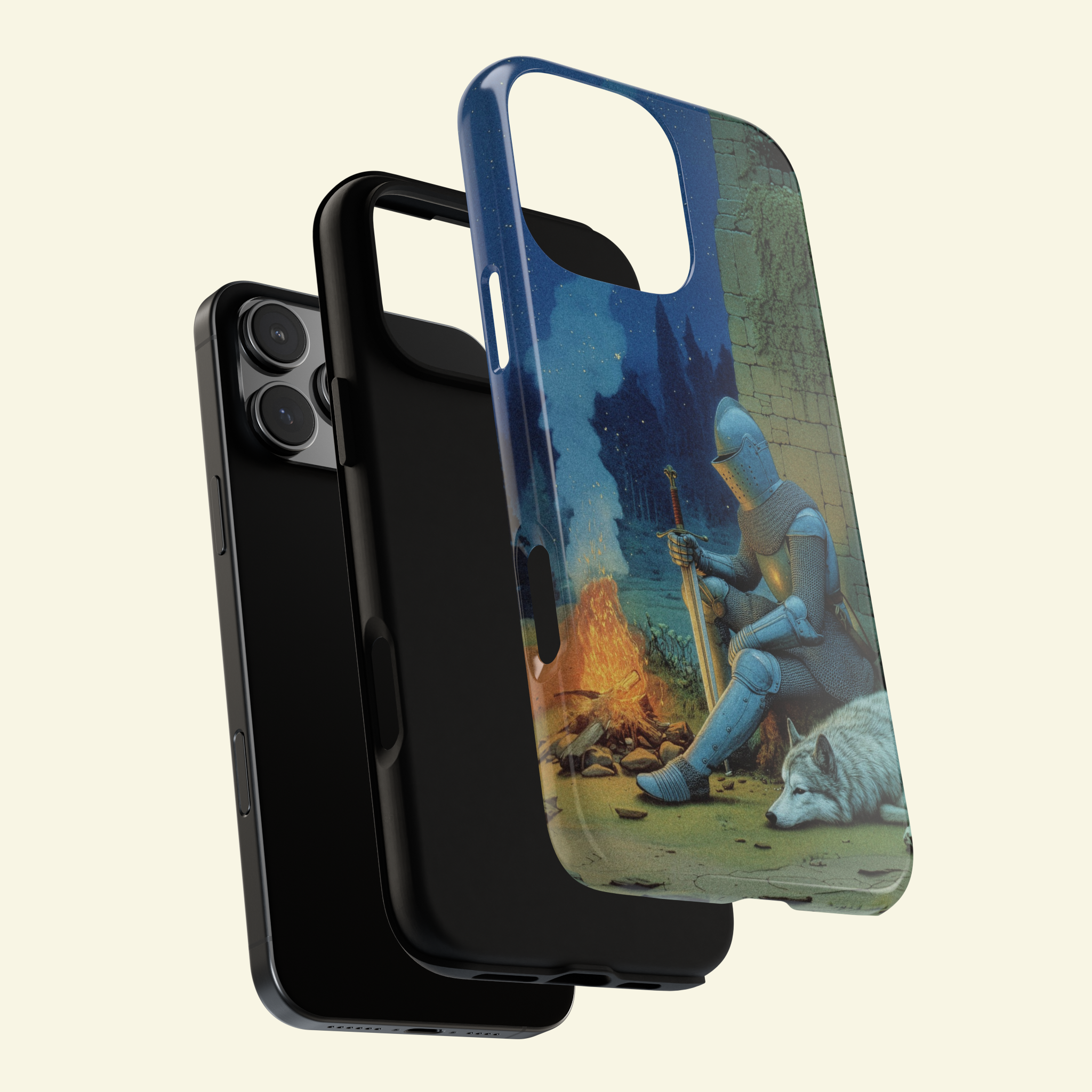 Knight & Wolf Phone Case